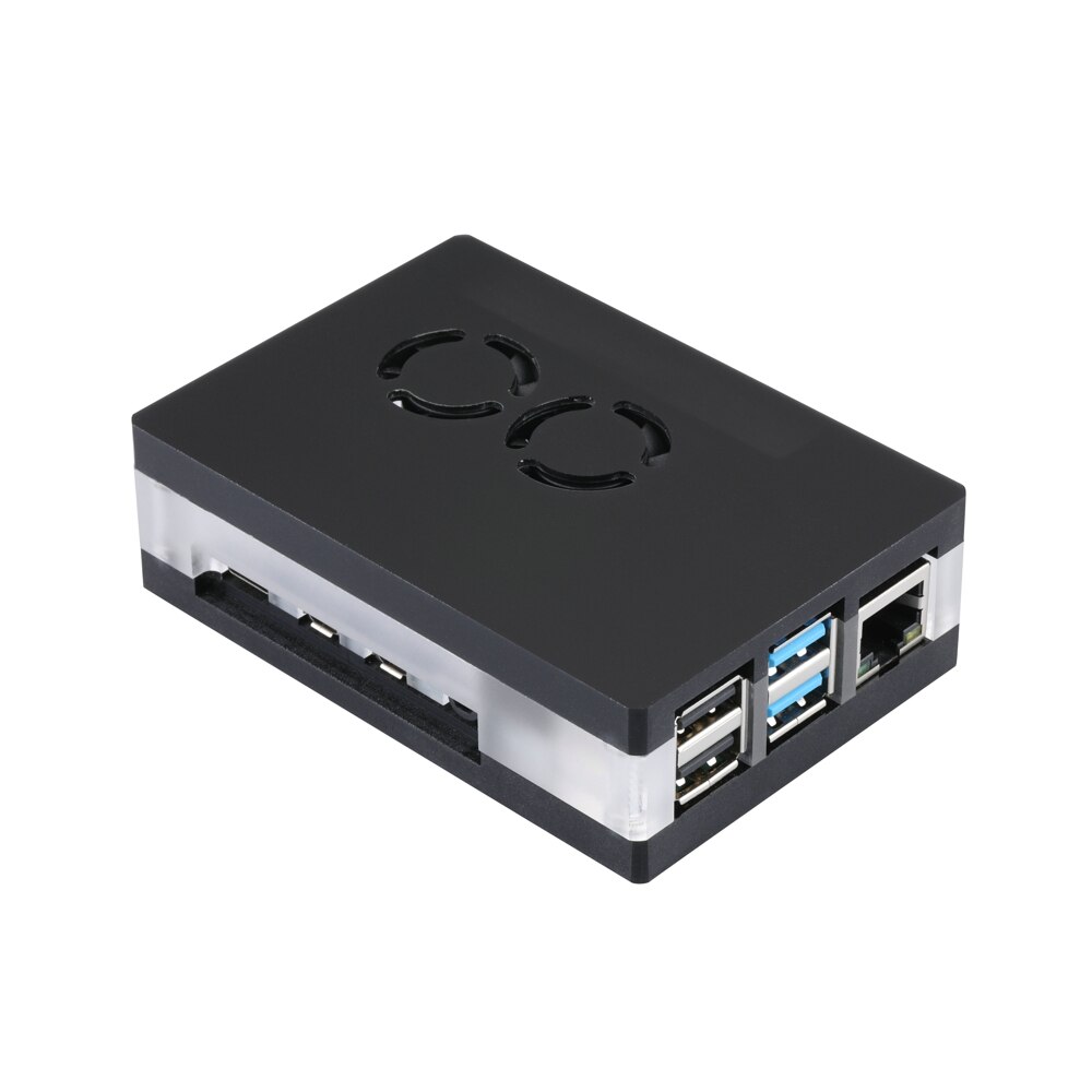 Raspberry Pi 4 Acryl Case met Dual Cooling Fan Magnetische Installatie zonder Schroef RPI 4 Model B Magnetische Shell doos