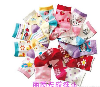 kids Socks Baby Boy Girl Casual Autumn Winter Cotton Cartoon Animal Anti Slip Floor Children Sock 12pair/lot: 1