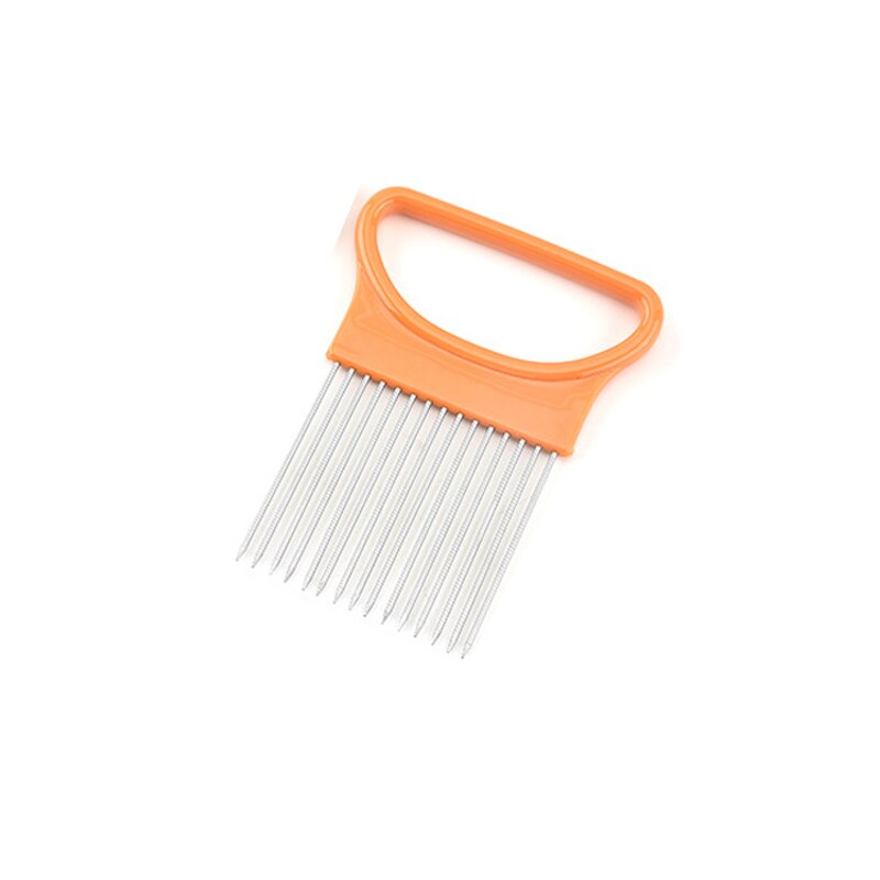 Nóż robić cebuli ze stali nierdzewnej wielofunkcyjny stal-plastikowe narzędzie robić krojenia warzyw rozdrabniacz robić pomidorów metalowe igły robić mięsa akcesoria kuchenne: pomarańczowy