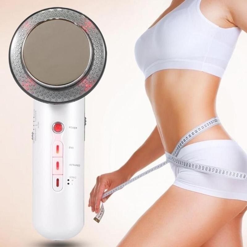 Three-in-one Slimming Instrument LED Beauty Instrument Ems Micro-current Ultrasonic Micro-electric Skin Beauty Instrument 1PC