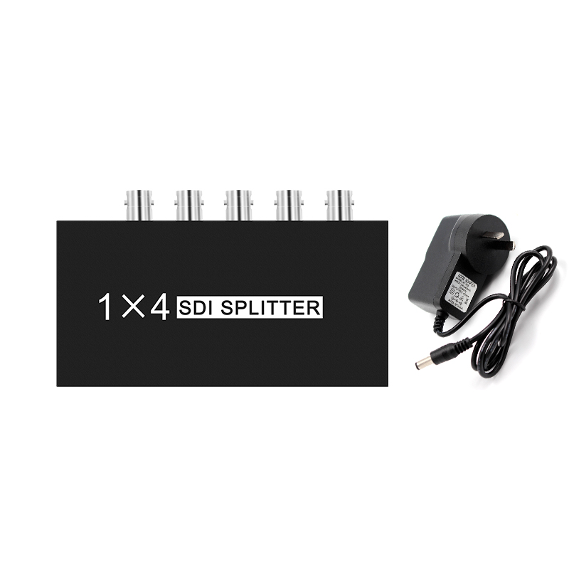 Sdi Splitter 1X4 Sdi Distributie Video Converter 4 Poort Ondersteuning Sd/Hd/3G-SDI 1080P Voor Camera Projector monitor Dvr Sdi Systeem: Blauw