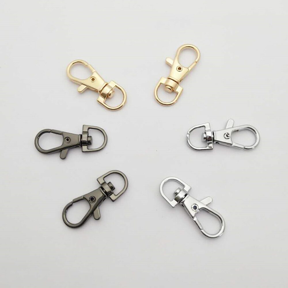 5Pcs Metal Swivel Trigger Karabijn Karabijnhaak Sleutelhanger Ring Lanyard Diy Craft Outdoor Rugzak Tas Onderdelen Accessoires