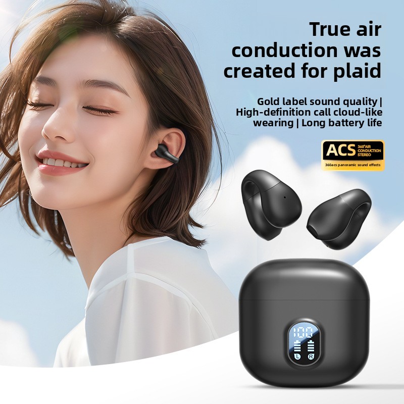 De best verkochte Bluetooth-hoofdtelefoon M67, draadloze hoofdtelefoon met oorclip met ultralange batterijduur, TWS Bluetooth 5.4-hoofdtelefoon