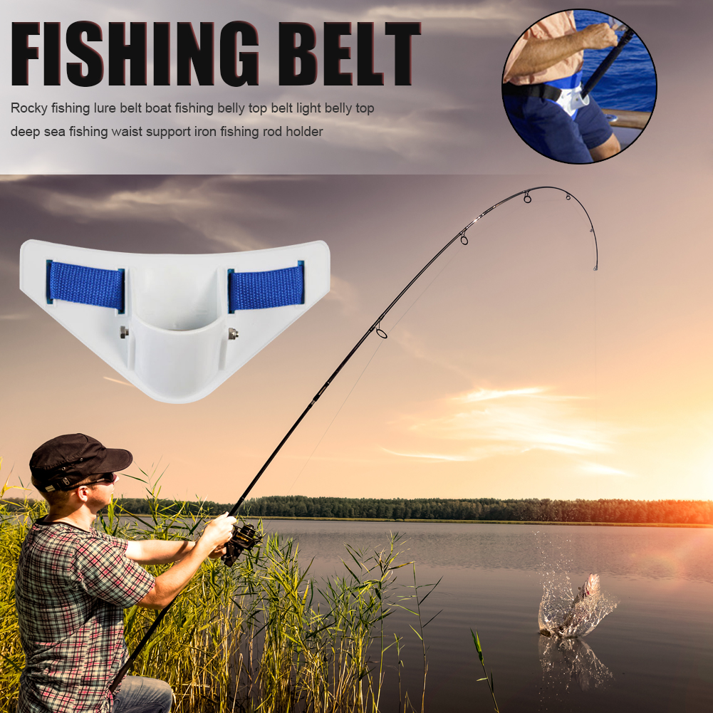 Barco Pesca Rod Holder, cinto de pesca, cintura Rod Holder, água salgada ou água doce Acessórios Pesca