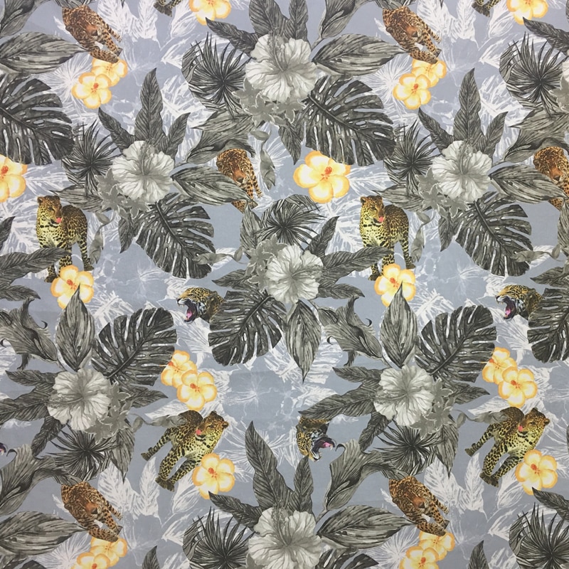 Silla Digital con estampado de leopardo y plantas de selva tropical, tapicería, sofá, sillón, tela de terciopelo, almohada decorativa, cm de ancho, 140
