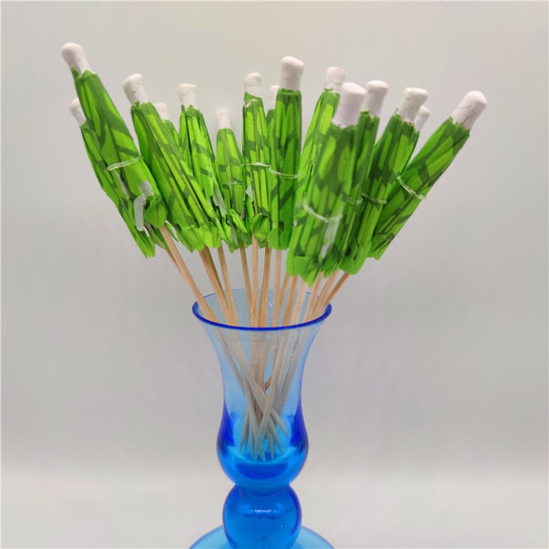 Drink Umbrellas Cocktail Sticks Coconut Palm Shaped Cocktail Umbrellas Sticks