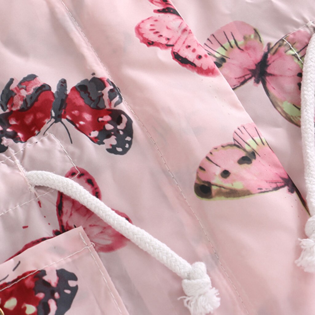 Enfants manteau bébé filles hiver manteaux garçons coupe-vent Outwear papillon à capuche fermeture éclair coupe-vent vêtements d'extérieur #1018
