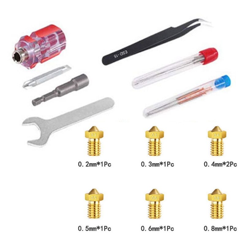 3D Printer Nozzle Cleaning Kit 29Pcs/Set Disassembly Cleaning Tool Electronic Accessories Printer Cleaner
