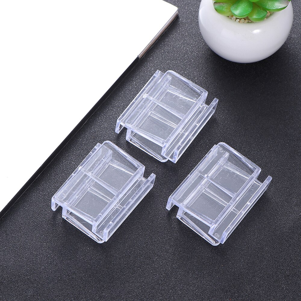 10 Uds. De soporte de Marco Simple transparente para acuario, cubierta de tanque de peces, tanque de cristal