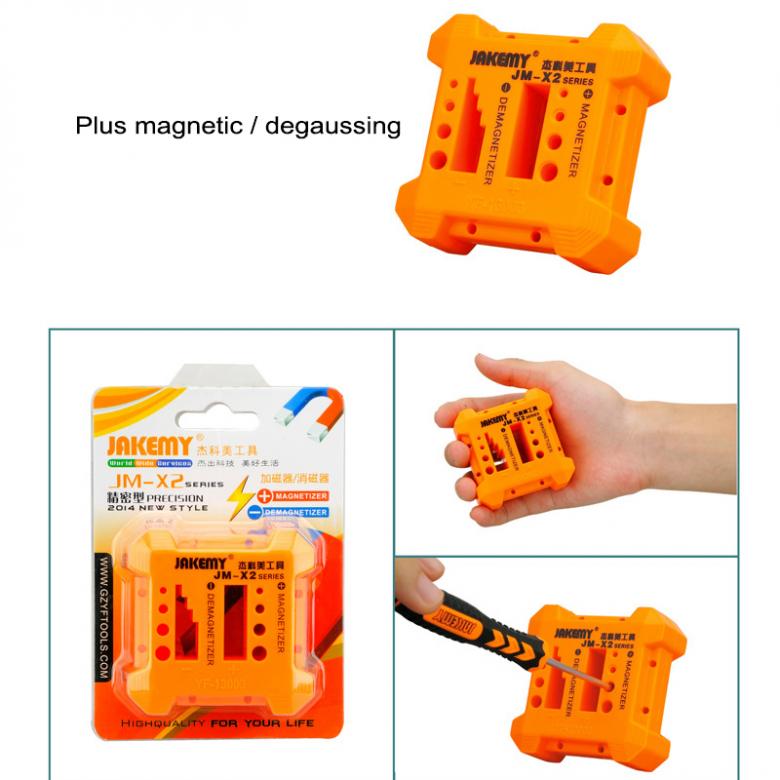 Jakemy magnetizer afmagnetiseringsværktøj porøs position skruetrækker magnetisk afmagnetisering