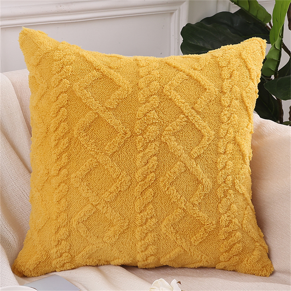 Olanly putetrekk 45 x 45cm mykt plysjputetrekk til sofa putetrekk bomull hjemmedekor sofa putetrekk 50 x 50