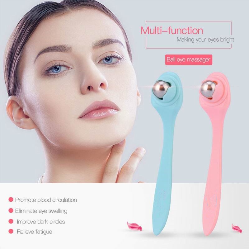 Rouleau de Massage des yeux à 360 degrés, outil de beauté Anti-rides, élimine les cernes, lifting du visage
