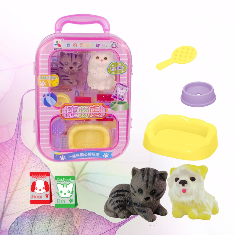 1 Set/8 Pcs Simulatie Huisdier Voeden Pretend Play Speelgoed Grappige Rollenspel Speelgoed Spelen Huis Speelgoed (Willekeurige stijl)