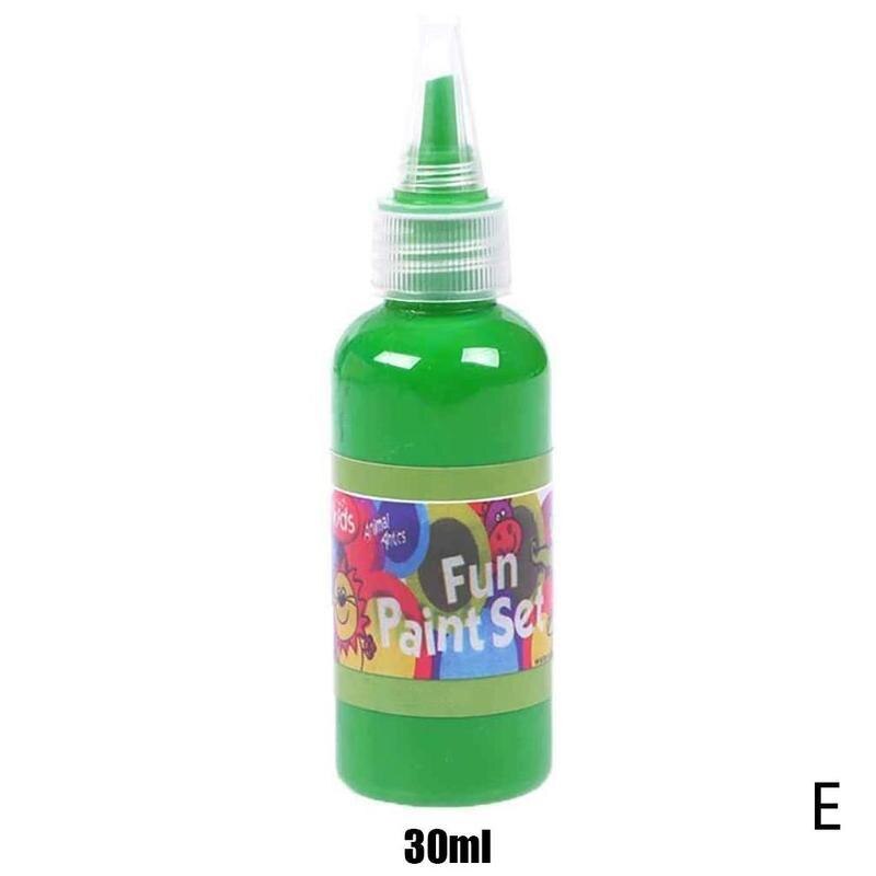 30ml Lavabile Pittura con le Dita Pigmento Liquido Disegno Giocattolo FAI DA TE Pittura con le Dita Mestiere Handmade del Pigmento Colorante Additivi Per Il FAI DA TE Slimes: E