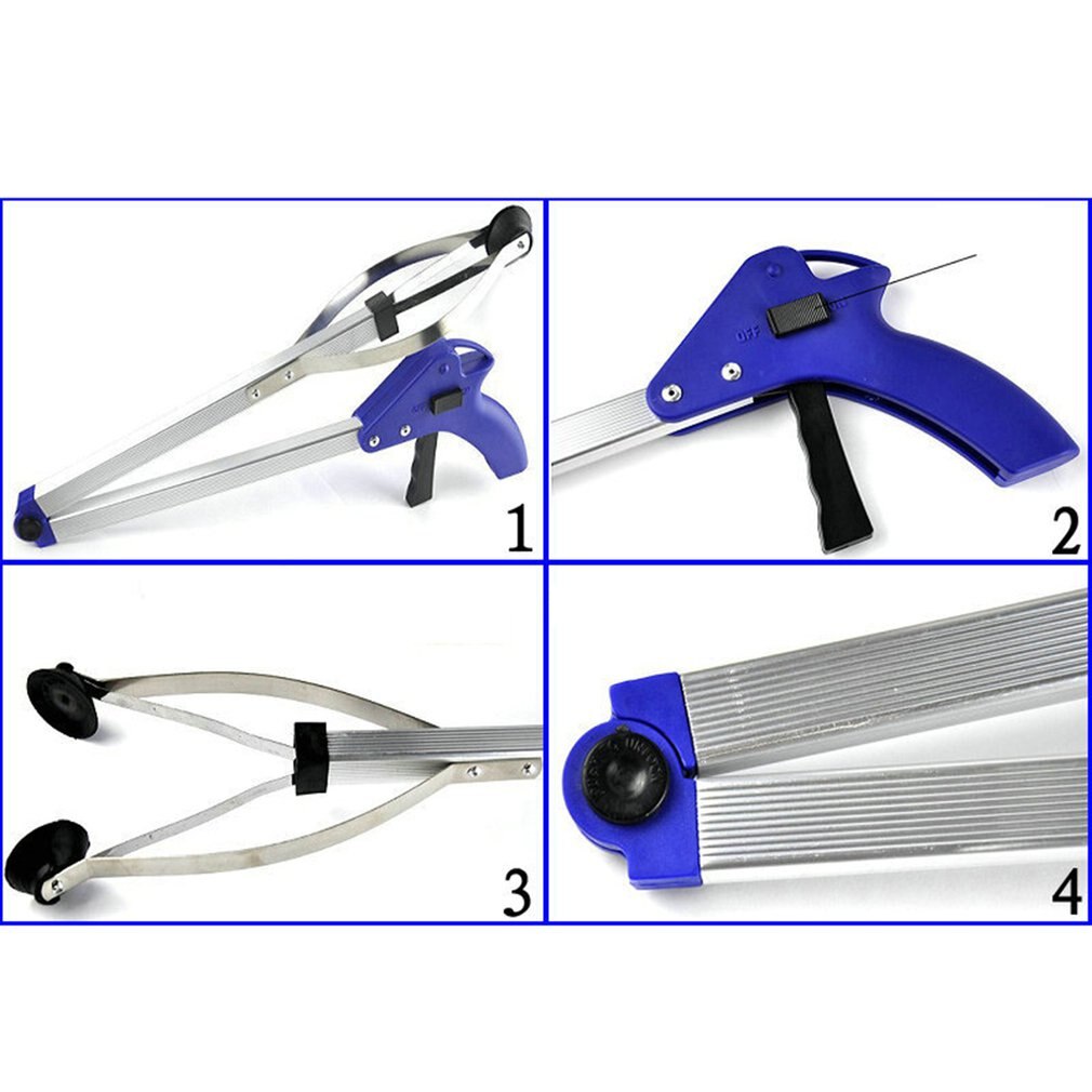 Lightweight Aluminum Alloy Sanitation Trash Garbage Trash Folder Objects Pliers Picking Up Trash Clip Garden Pick Tool