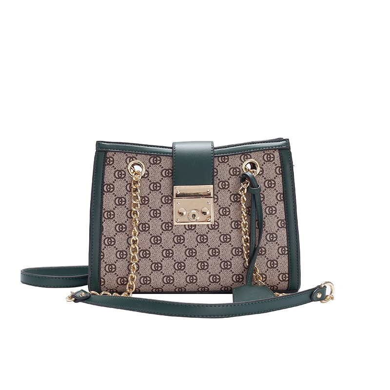 Moda de Alta Capacidade Sacos para As Mulheres PU de Couro Saco Do Mensageiro Do Ombro das Mulheres Bolsa Sac A Principal Sacos Crossbody Marca projetistas: 8025 green