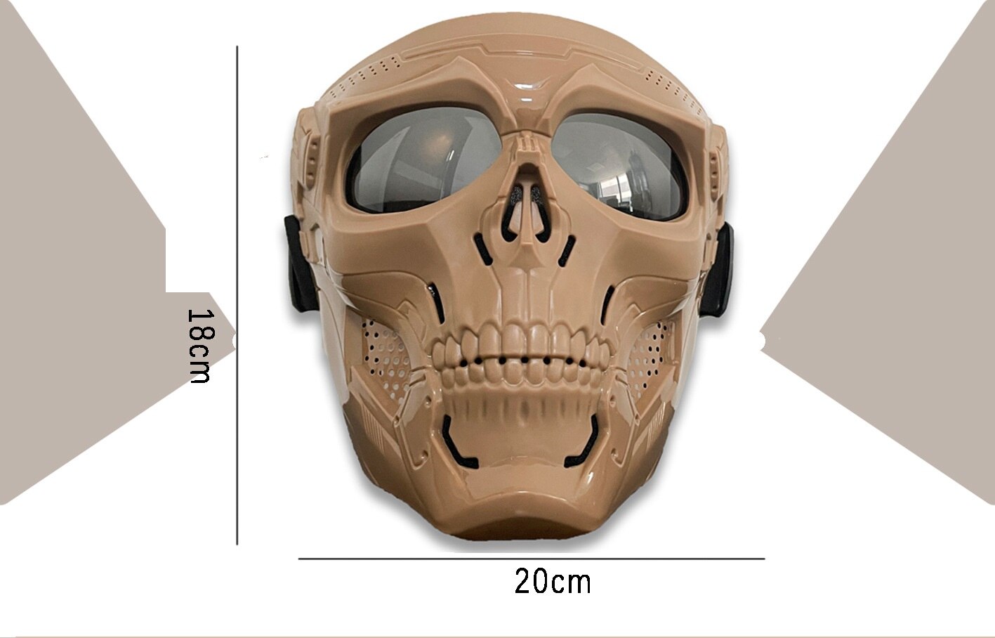 Motorcycle Goggles Helmet Mask Outdoor Riding Motocross Skulls Windproof Wind Glasses Sandproof Goggle Bicycle Sunglasses