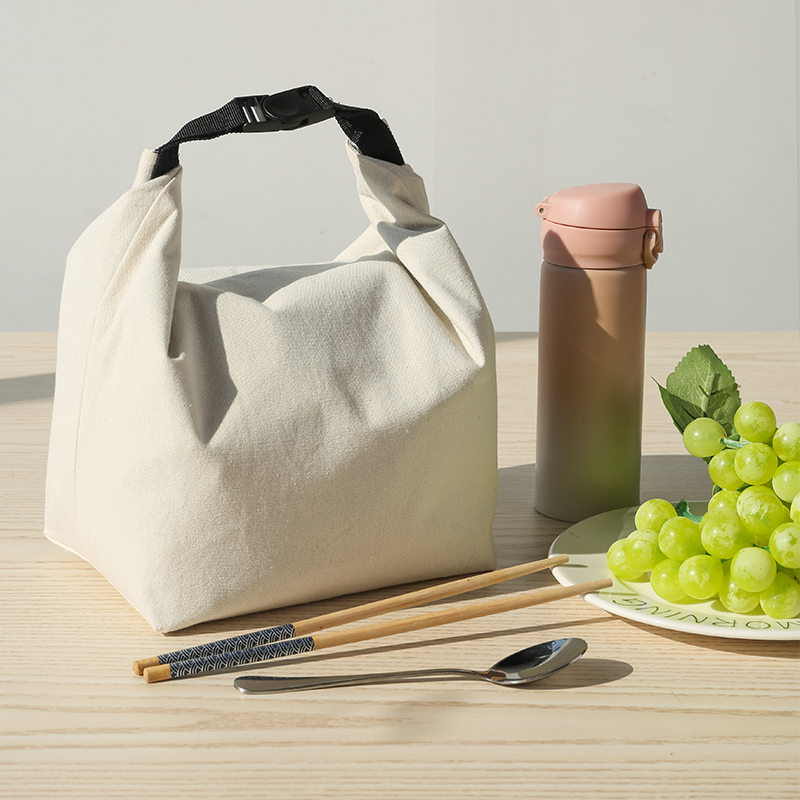 canvas Insulated Lunch Bag for student Lunch Tote Bags reusable Large Capacity Reusable Insulated bags for Work Picnic Travel