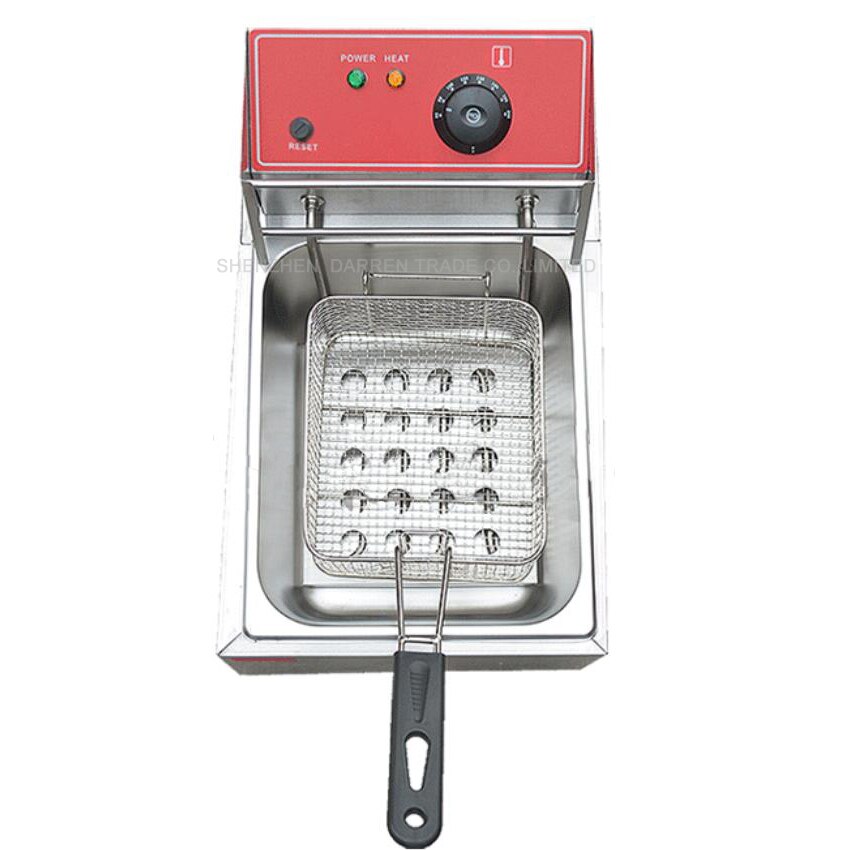 1PC Single cylinder electric fryer, commercial fryers, donut machine, french fries machine, fried chicken fryer fries machine