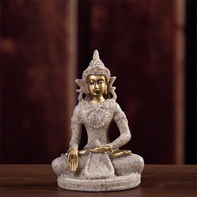 Harts unik buddha figur thailand feng shui skulptur buddhism staty budda lycka ornament för heminredning: 02