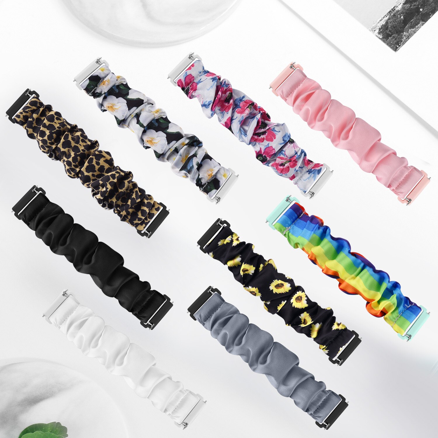Scrunchie Gummiband Band Für Fitbit Versa 2 Versa Lite Gurt Ersatz Stoff Uhrenarmbänder Weiche Armbinde Für Fitbit Versa 2