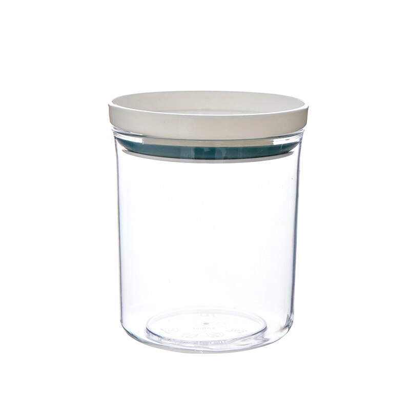 Food Storage Container Plastic Refrigerator Noodle Box Multigrain Storage Tank Transparent Sealed Cans Kitchen Accessories: Blue M 8.5x8.5x10