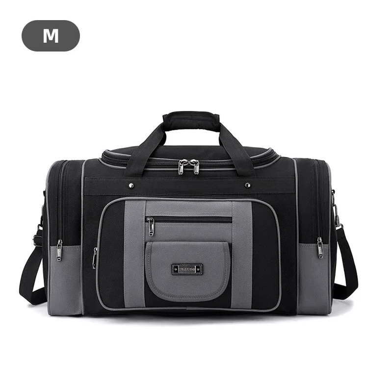 Bolso de viaje para hombre, bandolera de bolsillo, bolso grande para deportes al aire libre, gimnasio, Fitness, Weekender, bolsas de viaje informales XA41WA: Castaño