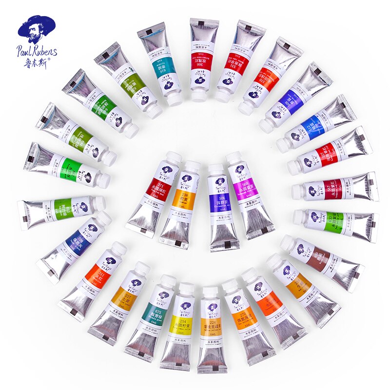Offizielle Paul Rubens 5ml Aquarell Farben Rohre Caroline Serie 20 farben Pigment für Anfänger Student Kunst lieferant