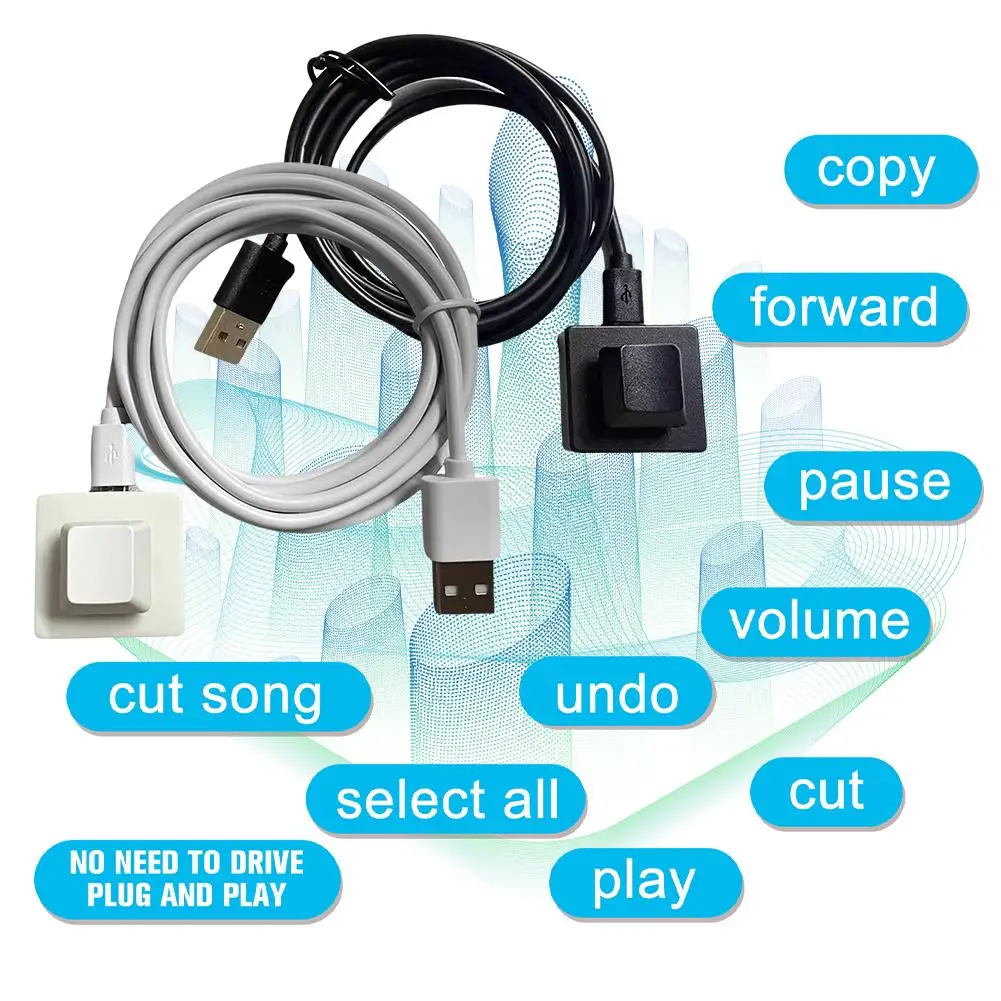 One-button Keyboard Custom Programmable Macro Mini Keypad One Key HID Keyboard Mouse Mode Red Switch For PC Laptop