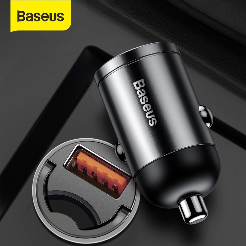 Baseus Autolader 30W QC3.04.0 Type-C PD3.0 Auto Fast Charger Voor Iphone 11 Pro Samsung Huawei Snelle opladen Auto Telefoon Oplader