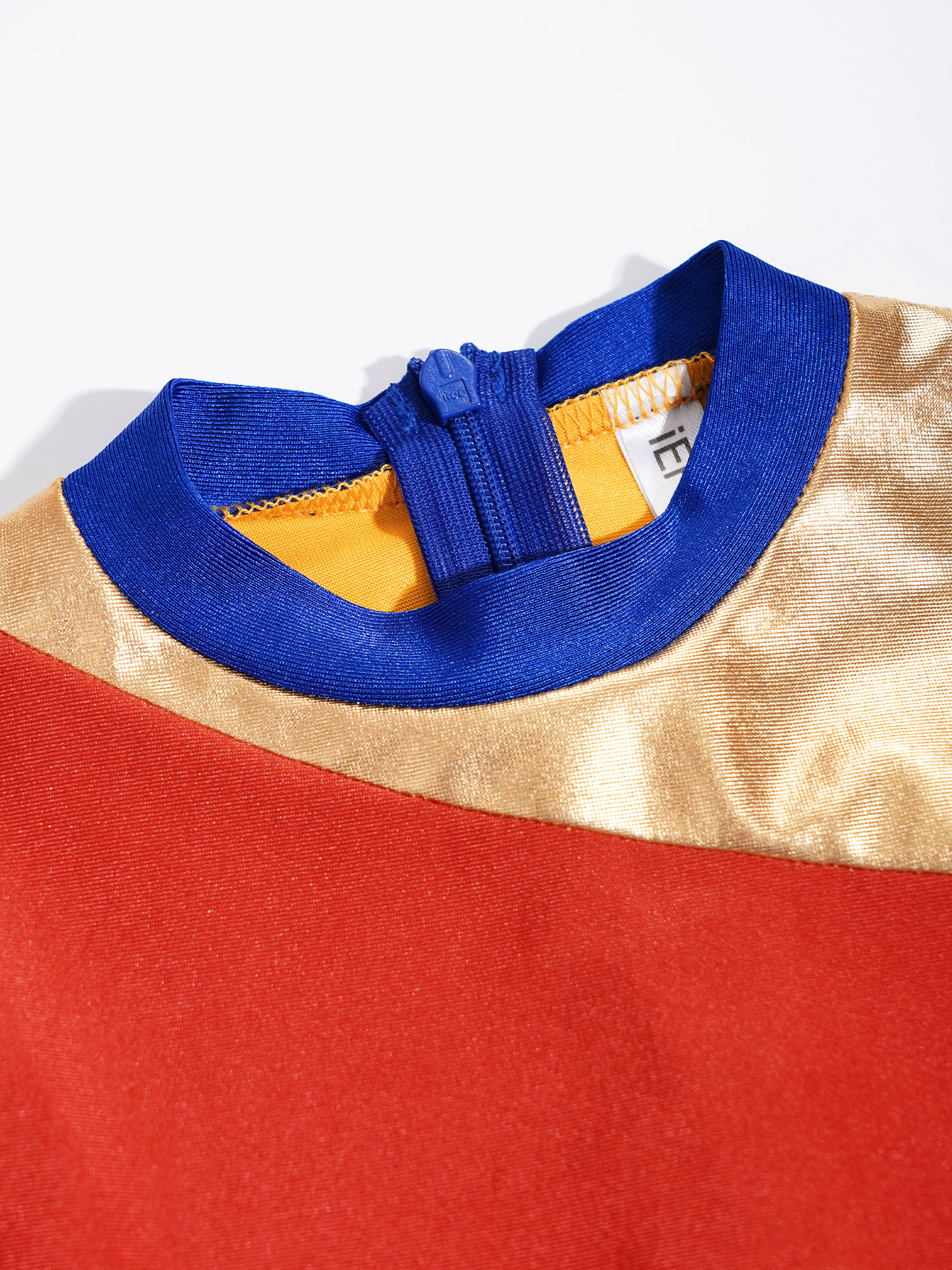 Kids Girls Praise Lyrical Dance Dress Ballroom Dancing Church Choir Worship Costume Long Sleeve Contrast Chiffon Dress Dancewear