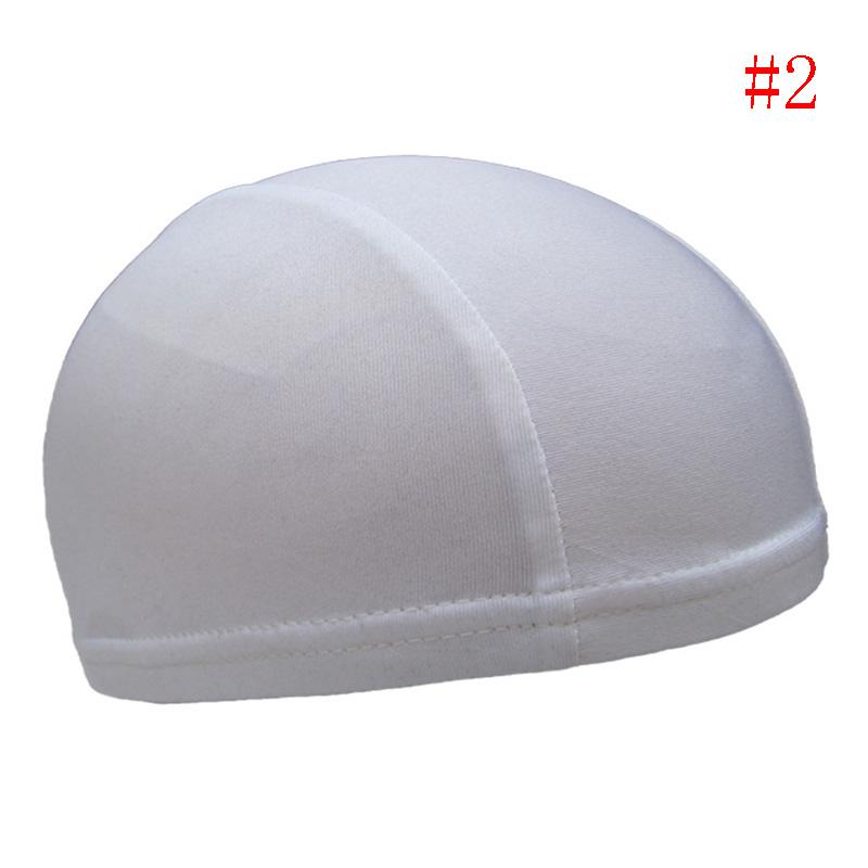 Dome cap hjelm liner biker beanie lue herre bandanas turban hatter riding tur motorsykkel hode wrap caps hurtigtørkende lue: B
