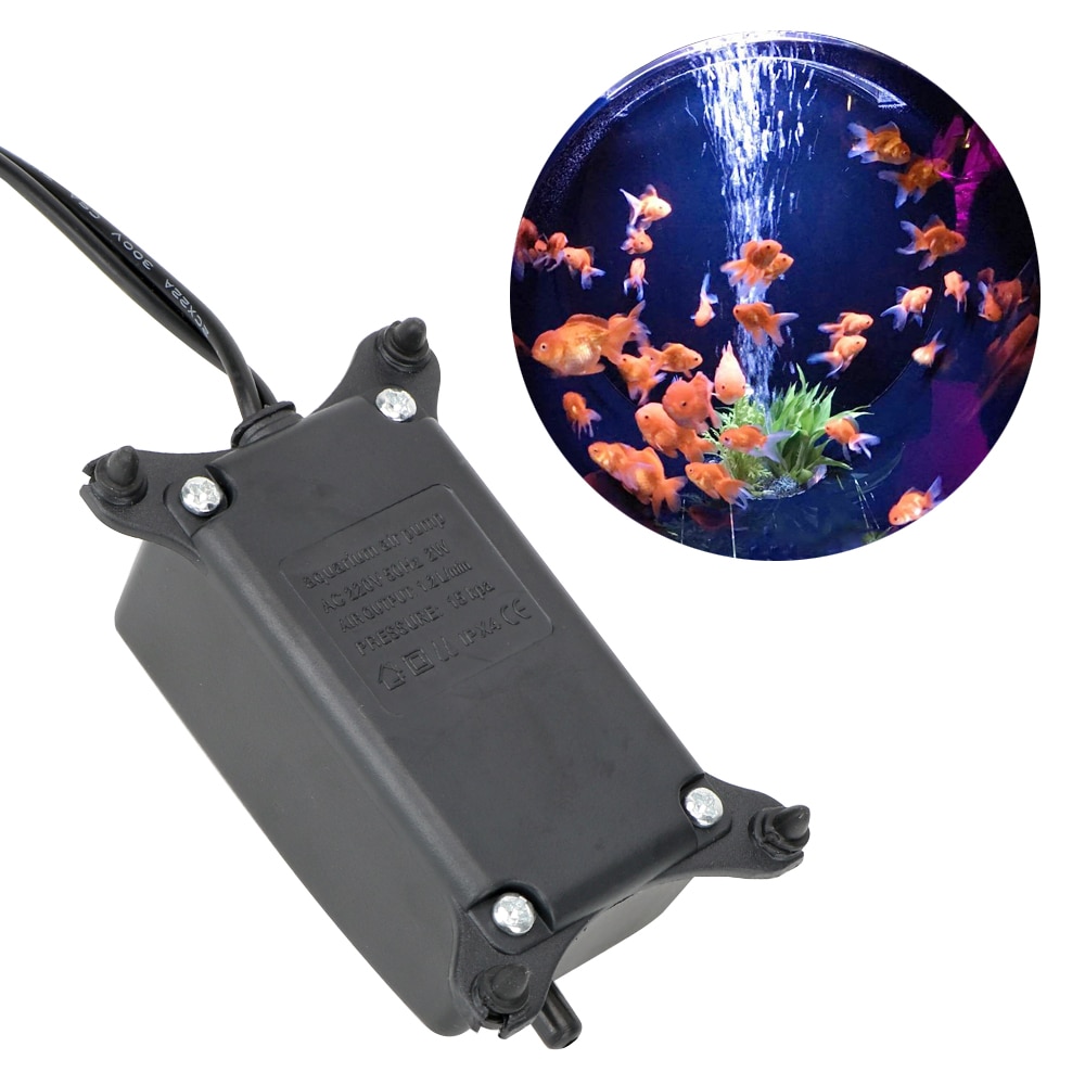 Ultra Low Noise Aquarium Air Pump Fish Tank Mini Air Compressor Oxygen Pump Aquarium Fish Tank Oxygen Pump