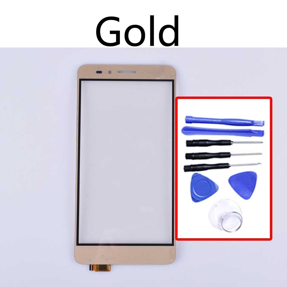 5.5" Touchscreen For Huawei Honor 5X Touch Screen Panel Sensor Digitizer For GR5 KII-L21 L22 L23 L03 L05 Display Glass Lens: Gold-With tool