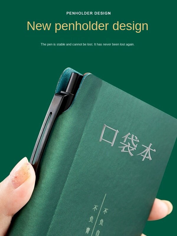 Pocket Notepad Small Carrying Notebook with Pen Mini Small Portable Handy Diary Business Diary Book binder journal