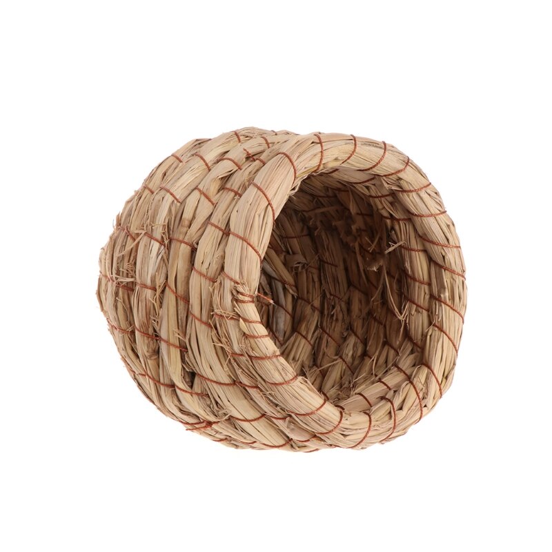 Bird Nest Woven Natural Straw Parrots Pigeon Swallow Small House Cage Handmade