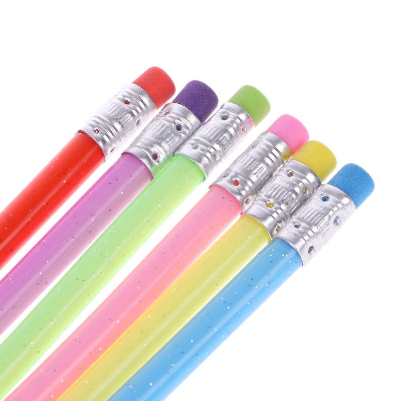 12PCS Flexible Bendy Pencils Kids Toy Bendable Writing Pencil Set Party Favor Pencils Back to School Supplies