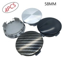 4 * Car Wheel Center Cap 58MM For Tesla MODEL X S 3 Car Wheel Center Hub Cap Auto Rim Covers