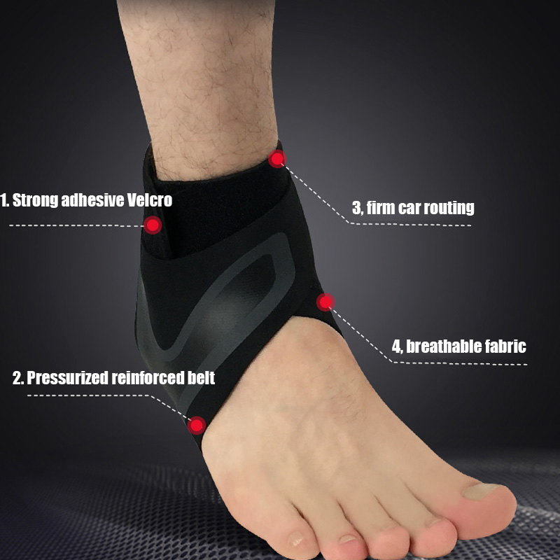 Sports ankel støtte elastisk ankel justerbar åndbar ankel seler støtte til sportsbeskyttelse forstuvninger lnury hæl wrap