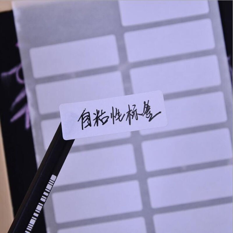 10sheets/pack White Universal adhesive label Pasteable memo pad Karteczki samoprzylepne office school supplies G298