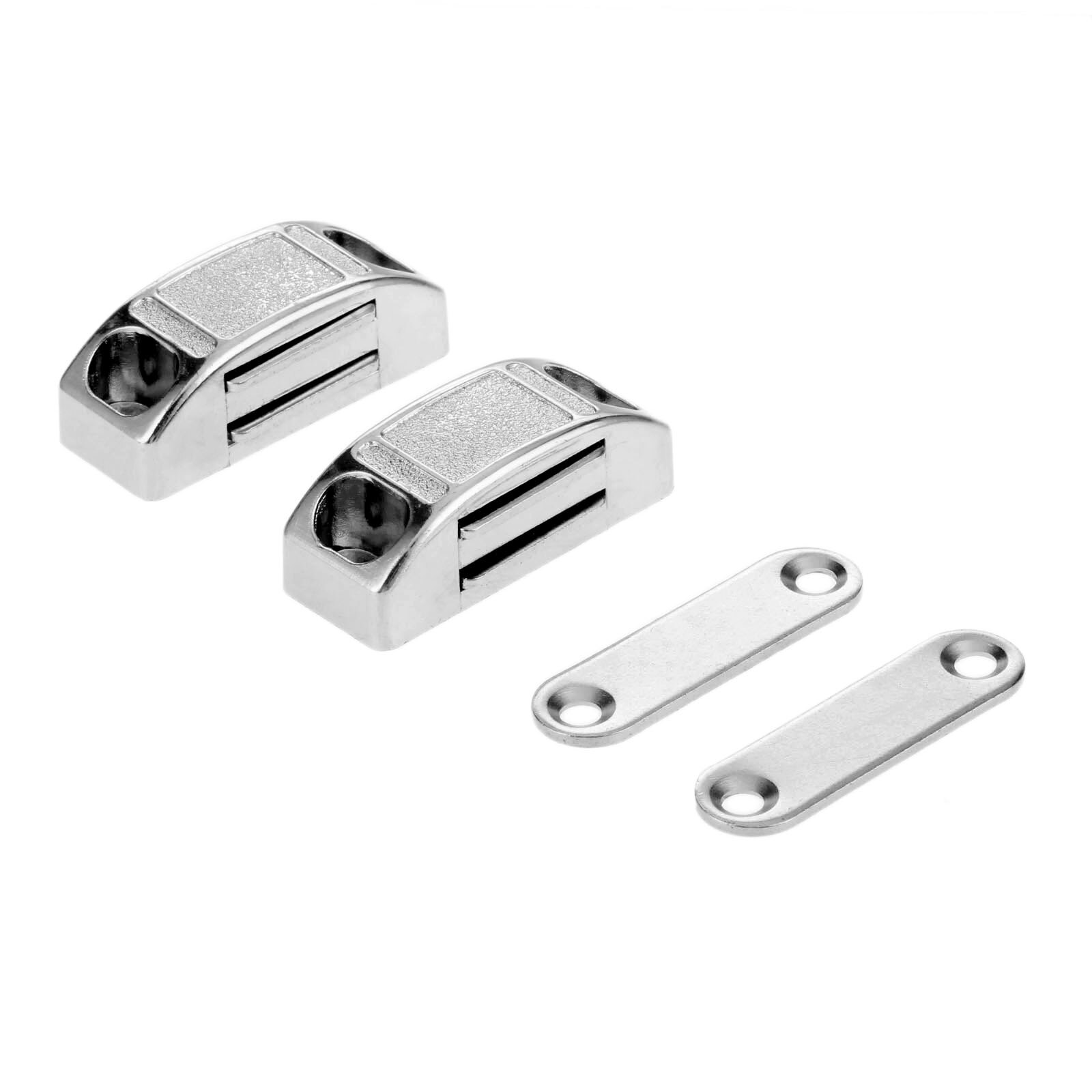 2Pcs Magnetic Door Catches Wardrobe Cupboard Magnetic Cabinet Latch Catches Stop Stoppers Self-Aligning Magnet 42*17mm