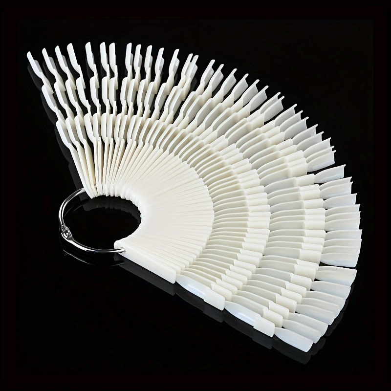 50 Nail Color Card Clear Nail Swatches Color Card Display Chart Gel Polish Template Nail Art Sample Stand Acrylic Palette