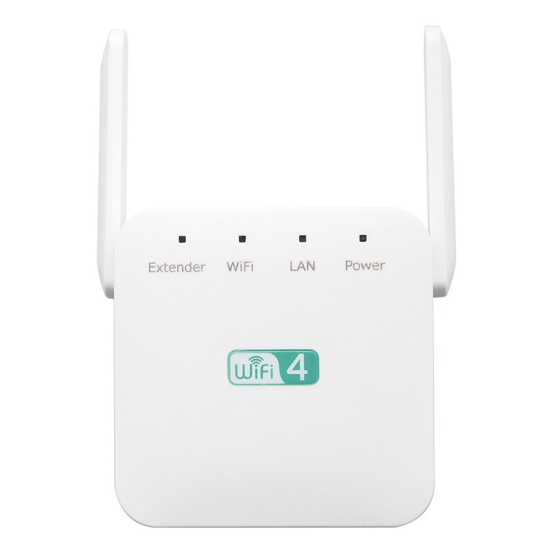 WiFi Signal Extender, Home 300 Mbps Wireless Repeater, WiFi Range Extender Signal Amplification Enhancer-White(EU Plug)