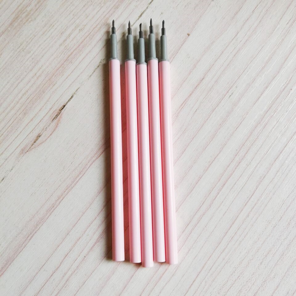 Die Cutter Press Utility Knife Simple Student's Manual Paper Cutting Carving Girl Scrapbooking DIY Tools Craft Style Album Diary: 5 pcs pink