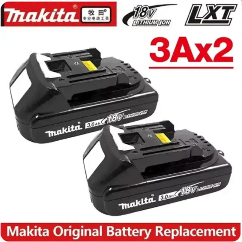 Originele Makita 6Ah/3Ah/Makita 18V Batterij BL1830B BL1850B BL1850 BL1840 BL1860 BL1815 Vervangende Lithium Batterij: GRIJS