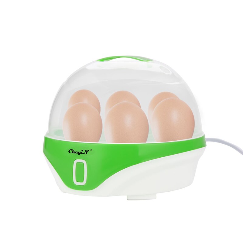 CkeyiN Hervidor de huevos eléctrico multifuncional para hasta 6 huevos Vaporizador de cocina con apagado automático Cocina segura de 220V