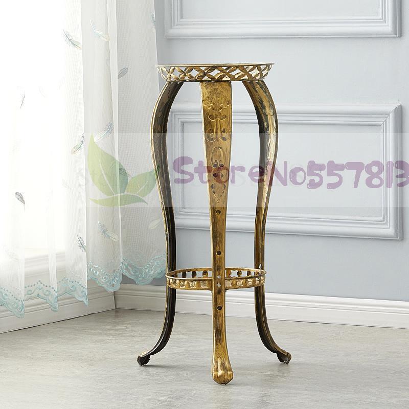Flower rack rack home office living room balcony green dill wrought iron flower stand floor European bonsai flower stand: Height 102cm 8