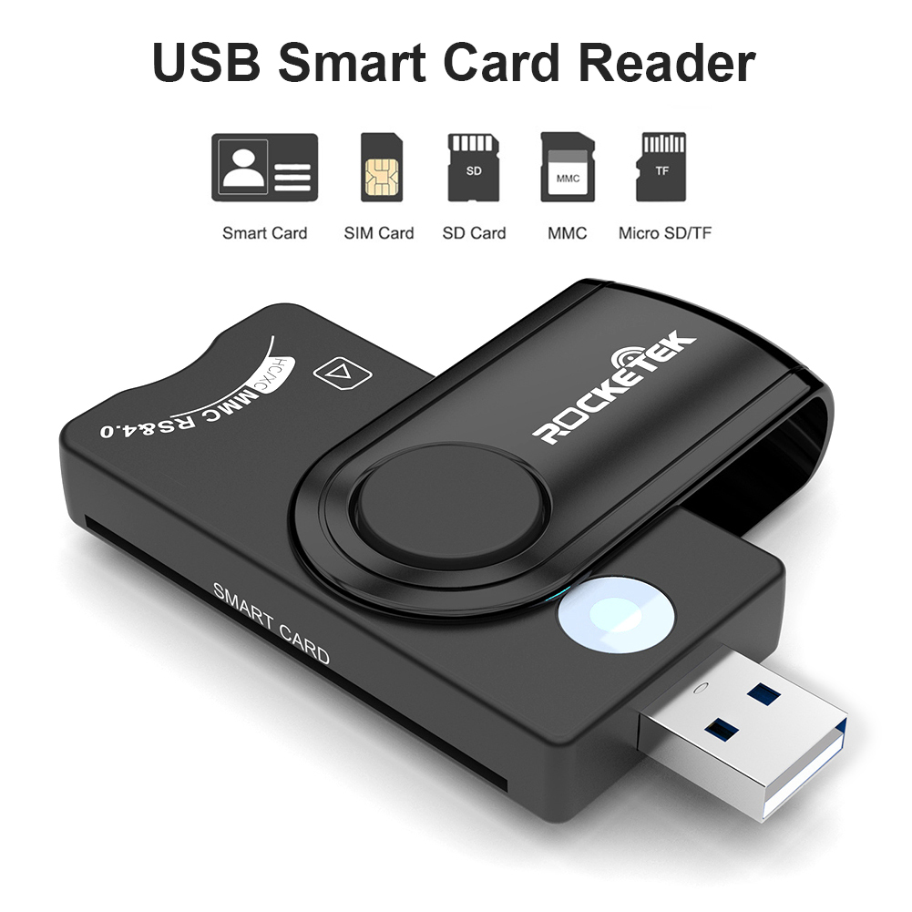 Usb 2.0 Belasting Aangifte Ic Smart Card Reader Sd/Tf/Sim-kaart Multifunctionele Externe Kaartlezer connector Adapter