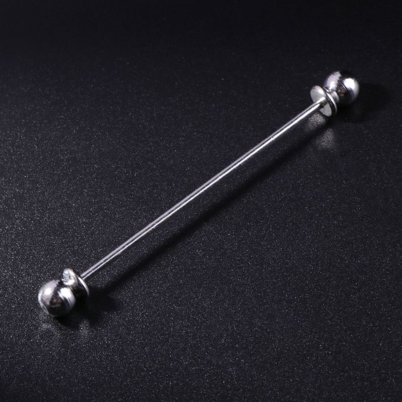 Men Shirt Pins Tie Clip Collar Clasp Luxury Business Wedding Brooch Bar Ornament HX6F