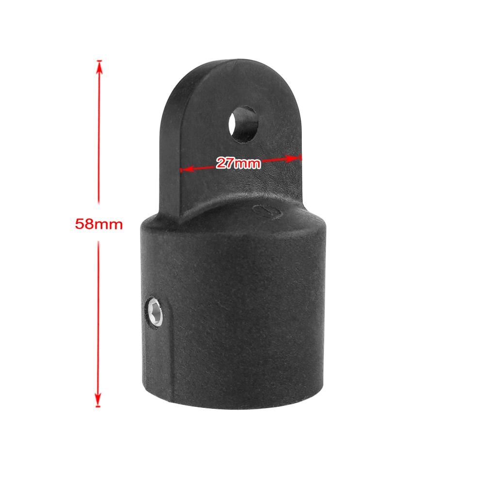 Nylon Pipe Eye End Cap Boat Accessories 25mm Bimini Top Fitting Hardware Marine Boat Yacht External Eye End Canopy Tube Marine